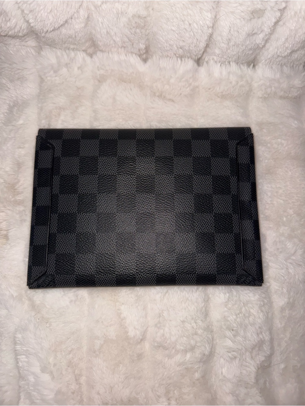 Louis Vuitton Graphite print Black and gray small pouch